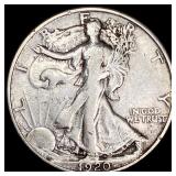 1920 Silver Half Dollar Walking Liberty LIGHTLY CI