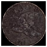 1858 Copper-Nickel Flying Eagle Cent NICELY CIRCUL