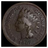 1867 Indian Head Cent NICELY CIRCULATED