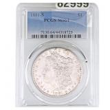 1881-S Morgan Silver Dollar PCGS MS64
