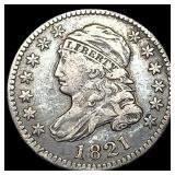1821 Capped Bust Dime NEARLY UNCIRCULATED