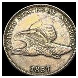 1857 Flying Eagle Cent NEARLY UNCIRCULATED