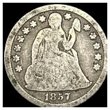 1857 Seated Liberty Dime NICELY CIRCULATED