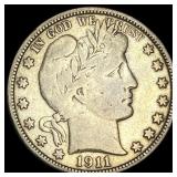 1911 Barber Half Dollar LIGHTLY CIRCULATED