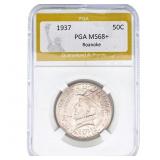 1937 Roanoke Half Dollar PGA MS68+