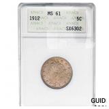 1912 Liberty Victory Nickel ANACS MS61