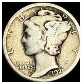 1921 Silver Mercury Dime NICELY CIRCULATED