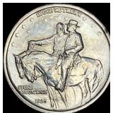 1925 Silver Stone Mountain Half Dollar CLOSELY UNC