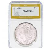 1886 Morgan Silver Dollar PGA MS66