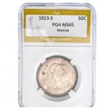 1923-S Monroe Half Dollar PGA MS65