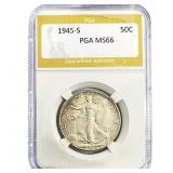 1945-S Walking Liberty Half Dollar PGA MS66