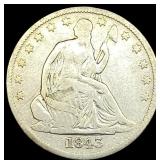 1843-O Silver Half Dollar LIGHTLY CIRCULATED