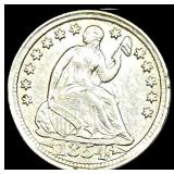 1854 Seated Liberty Half Dime CHOICE AU