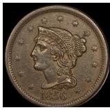1856 Braided Hair Large Cent CLOSELY UNCIRCULATED