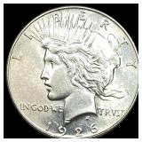 1926 Silver Peace Dollar CHOICE BU