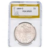 1899-O Morgan Silver Dollar PGA MS65