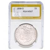 1898-O Morgan Silver Dollar PGA MS67
