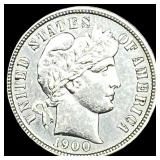 1900 Silver Barber Dime CLOSELY UNCIRCULATED