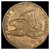 1858 Copper-Nickel Flying Eagle Cent LIGHTLY CIRCU