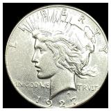 1927 Silver Peace Dollar CLOSELY UNCIRCULATED