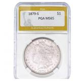 1879-S Morgan Silver Dollar PGA MS65