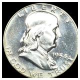 1954 Silver Half Dollar GEM PROOF