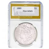 1880 Morgan Silver Dollar PGA MS65