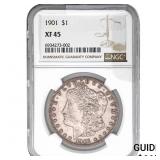 1901 Morgan Silver Dollar NGC XF45
