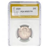 1929 Standing Liberty Quarter PGA MS65 FH