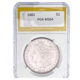 1883 Morgan Silver Dollar PGA MS64