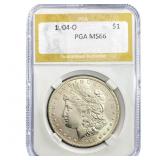 1904-O Morgan Silver Dollar PGA MS66
