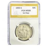 1935-S San Diego Half Dollar PGA MS68