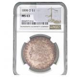 1898-O Morgan Silver Dollar NGC MS63
