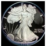1990-S Silver American Eagle Proof CHOICE PROOF