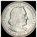 1893 Silver Columbian Half Dollar NEARLY UNCIRCULA