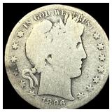 1896-S Silver Barber Half Dollar NICELY CIRCULATED