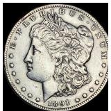 1891-CC Silver Morgan Dollar NEARLY UNCIRCULATED
