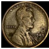 1909-S Lincoln Wheat Cent LIGHTLY CIRCULATED