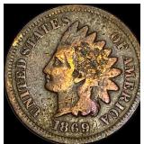 1869 Indian Head Cent NICELY CIRCULATED