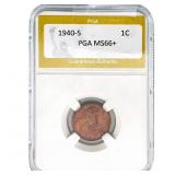 1940-S Wheat Cent PGA MS66+