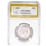 1893 Columbian Expo Half Dollar PGA MS64