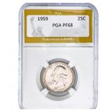 1959 Washington Silver Quarter PGA PF68