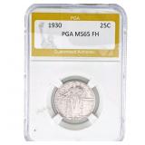 1930 Standing Liberty Quarter PGA MS65 FH