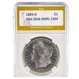 1889-O Morgan Silver Dollar PGA SP64 DMPL CAMEO
