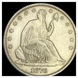 1876-CC Silver Half Dollar CLOSELY UNCIRCULATED