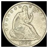 1856 Seated Liberty Half Dollar NEARLY UNCIRCULATE