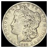1892-O Silver Morgan Dollar ABOUT UNCIRCULATED