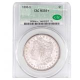 1880-S Morgan Silver Dollar CAC MA64+