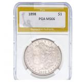1898 Morgan Silver Dollar PGA MS66