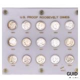 [15 Coins] 1950-1964 Roosevelt Dime